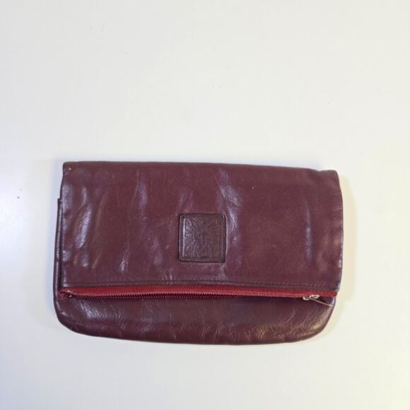 Anne Klien by St. Thomas Vintage Leather Wallet Bag - Picture 1 of 14